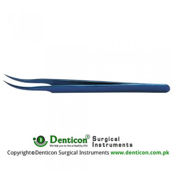 Jewelers Forcep 7 # Curved,0.17 x 0.1mm tips, 11.7cm